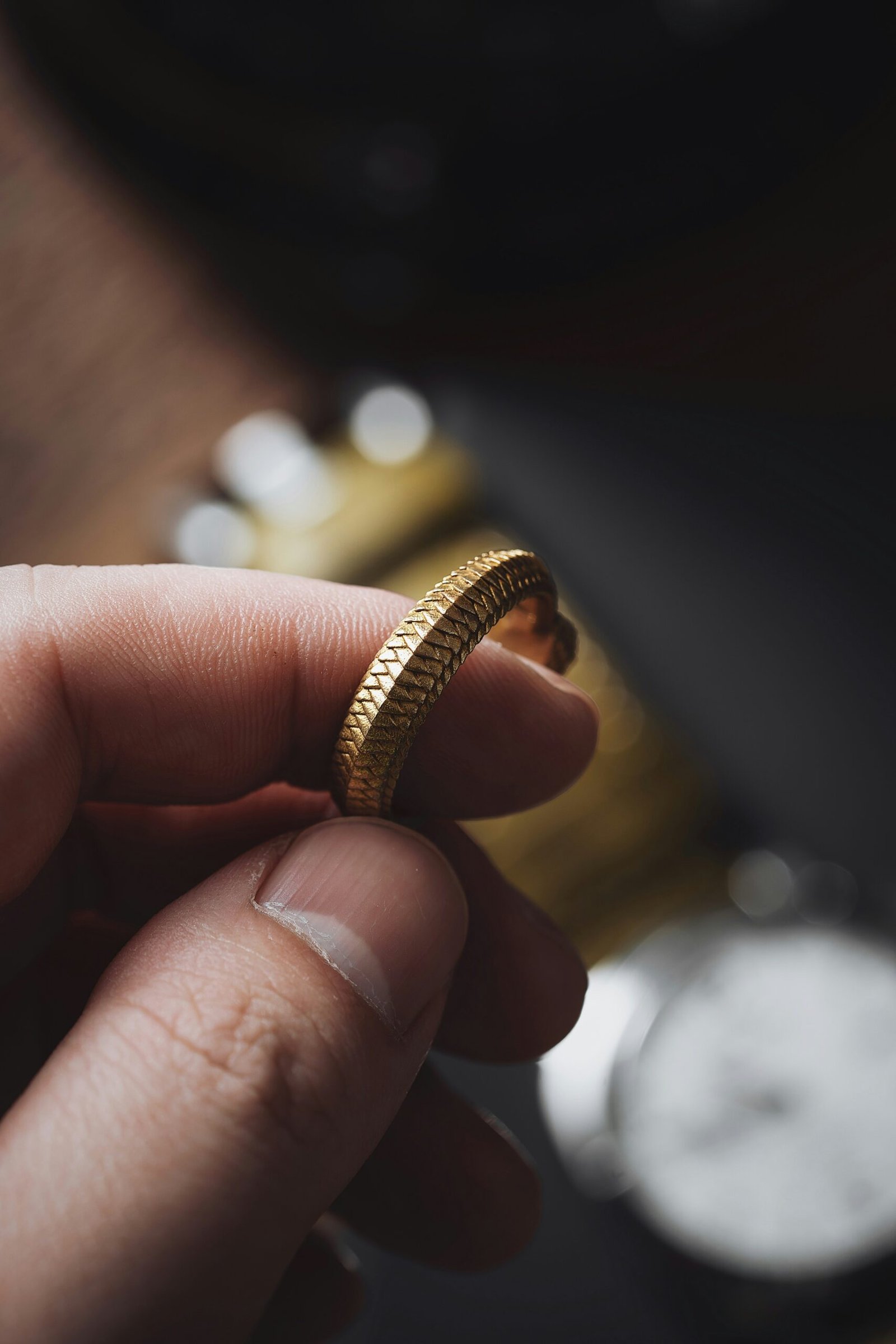 Structured Band Ring for women