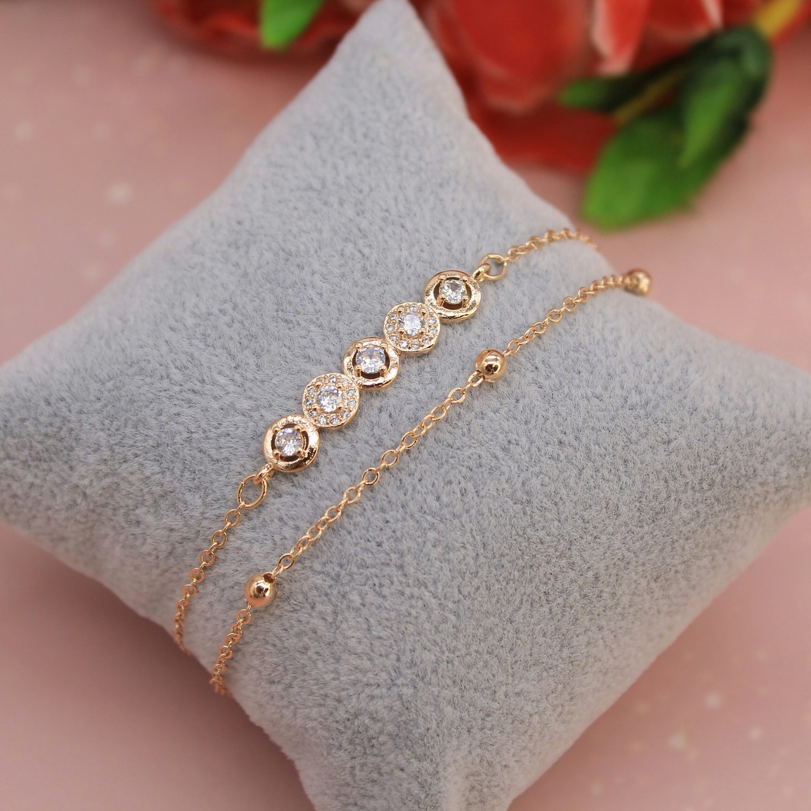 gold plated bracelet for women