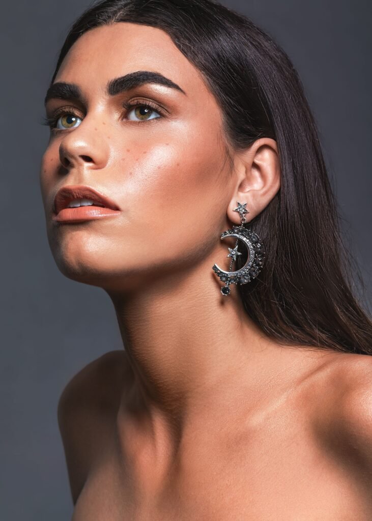 Crescent Moon Studs earring for women
