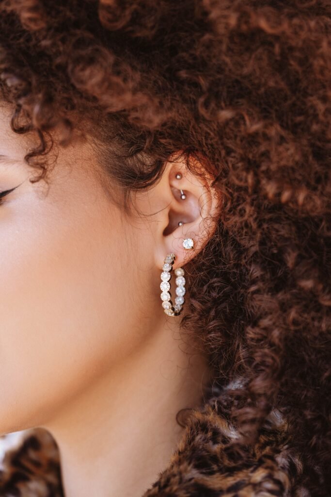 Crescent Studs earring for women