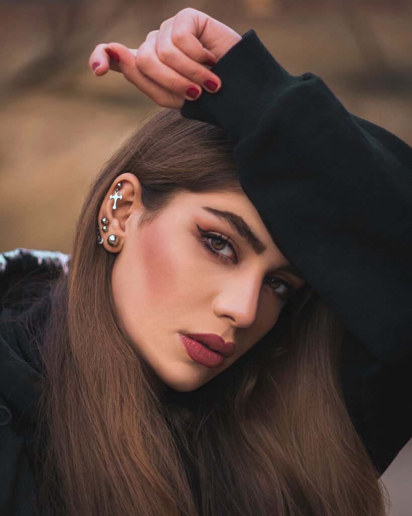 Round CZ Studs earring for women